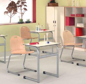 CHAISE ASSISE SUR TABLE CAMIL