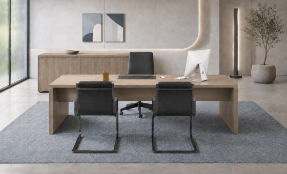 bureau direction pieds panneaux web