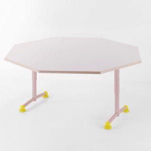 MANU TABLE OCTOGONALE REGLABLE STRATIFIE PP