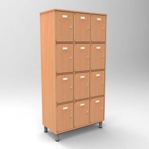 MEUBLE 12 CASES PROFESSEUR PORTES SERRURES