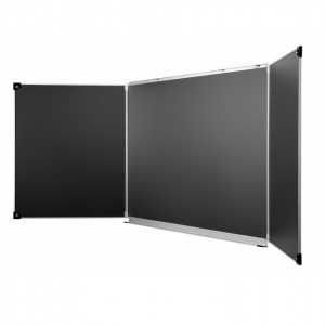 ulmann 110155 tableau triptyque 100 x 200 cm noir