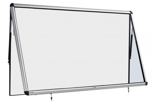 ulmann 116759 vitrine exterieure porte relevable 15 a4 blanc